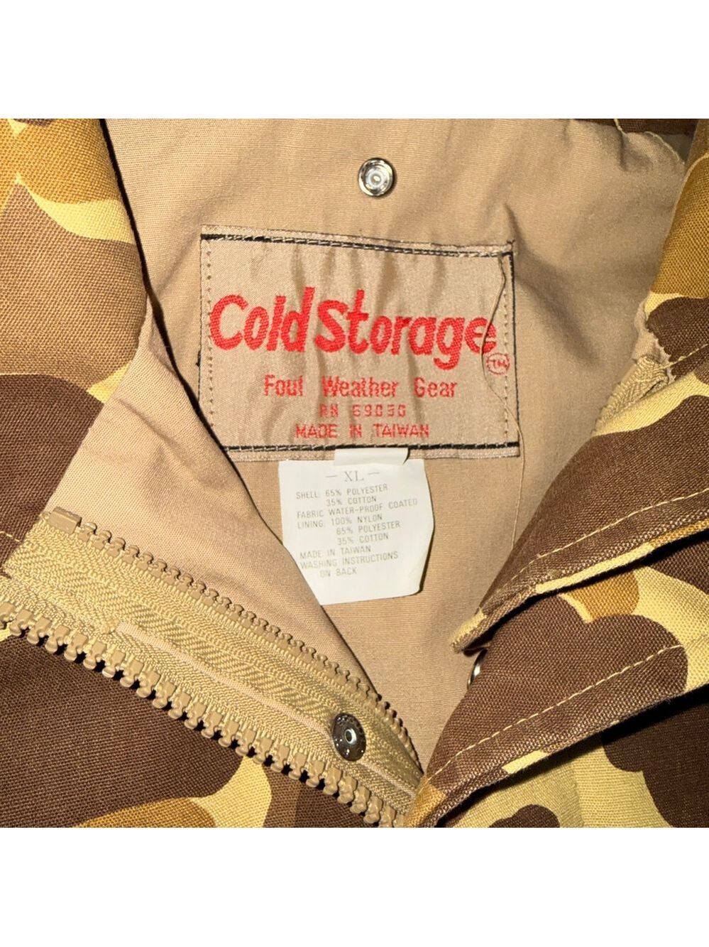 Vintage Cold Storage 3-in-1 Duck Camo Jacket XL Gore-Tex Parka & Puffer Coat EUC - Picture 2 of 14